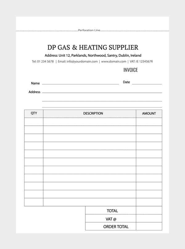 a5 invoice template