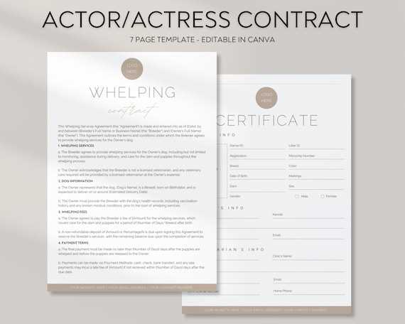 acting invoice template