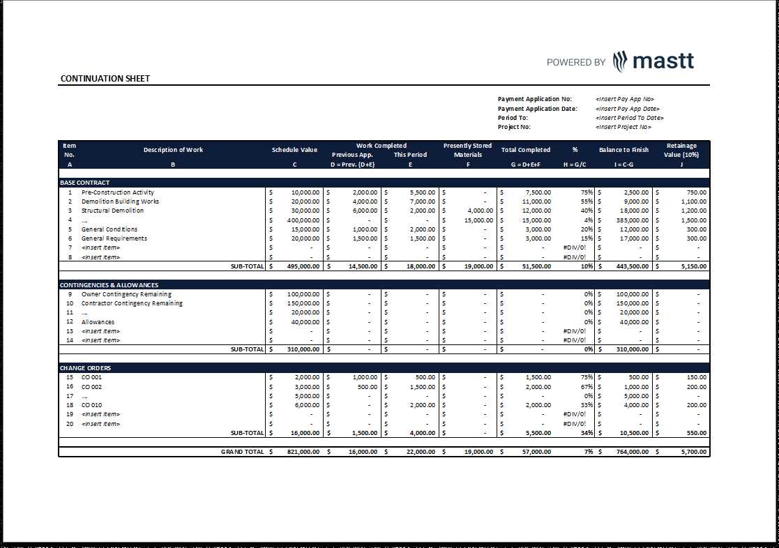 aia invoice template excel