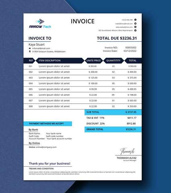 amazon invoice template