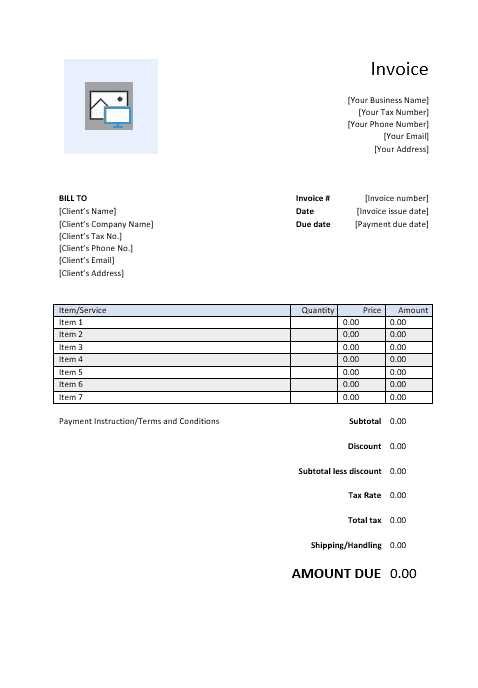 basic invoice word template