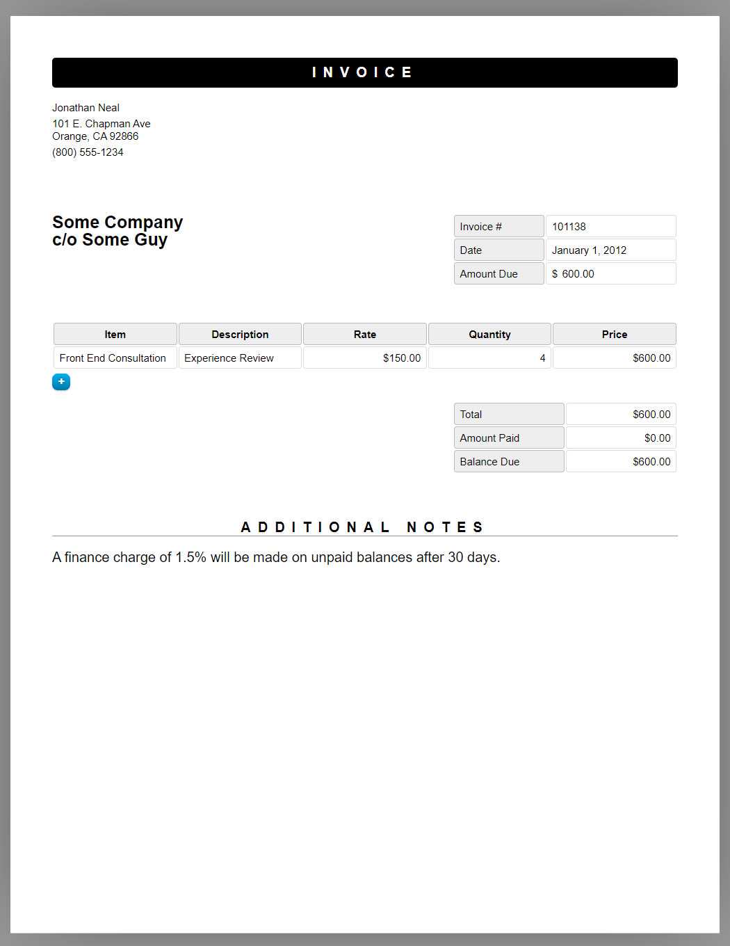 best invoice template free download