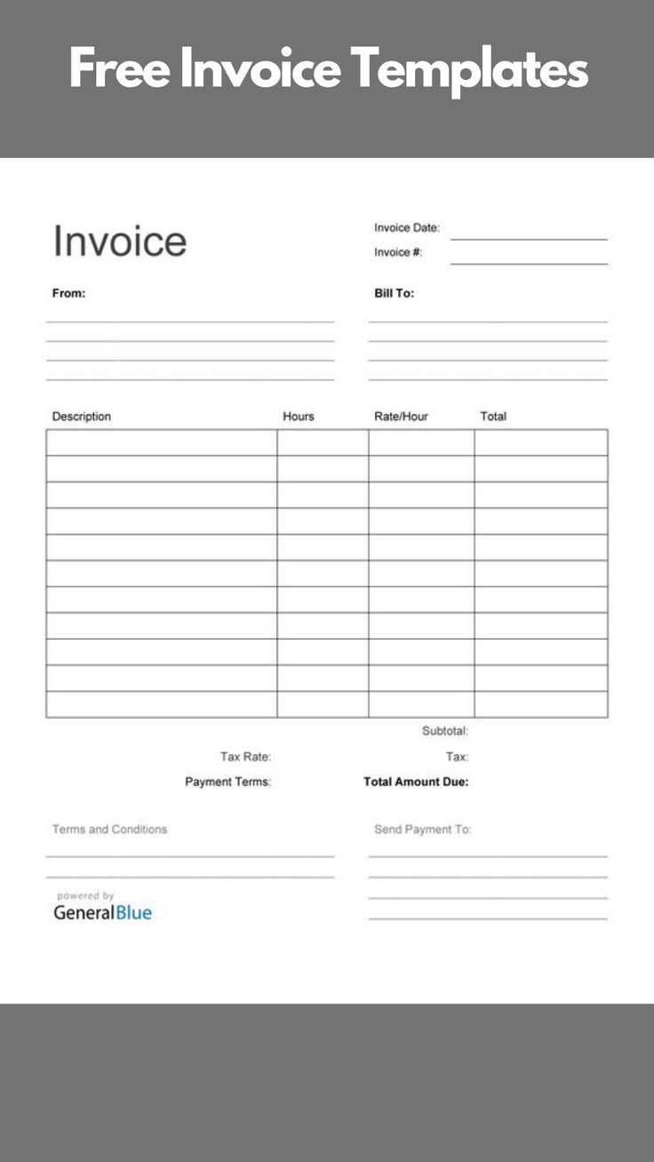 best invoice template free download