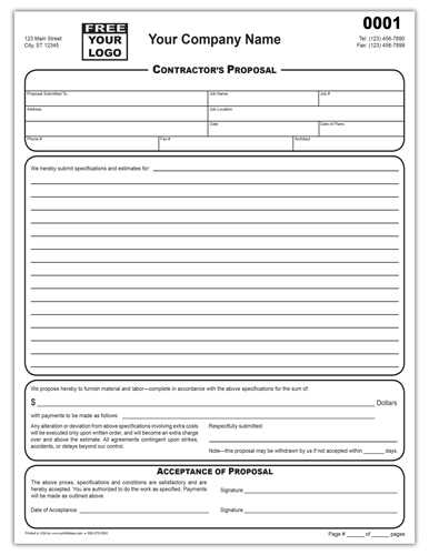 bid invoice template