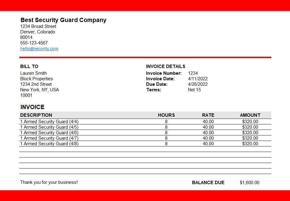bill to invoice template