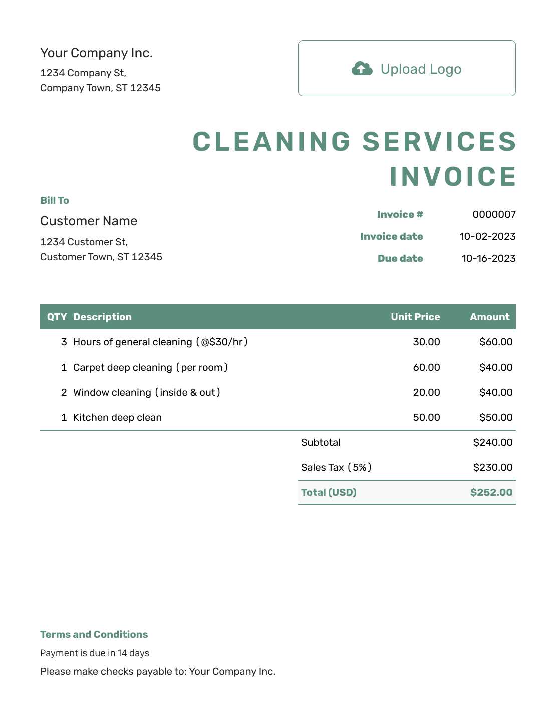 blank self employed printable invoice template