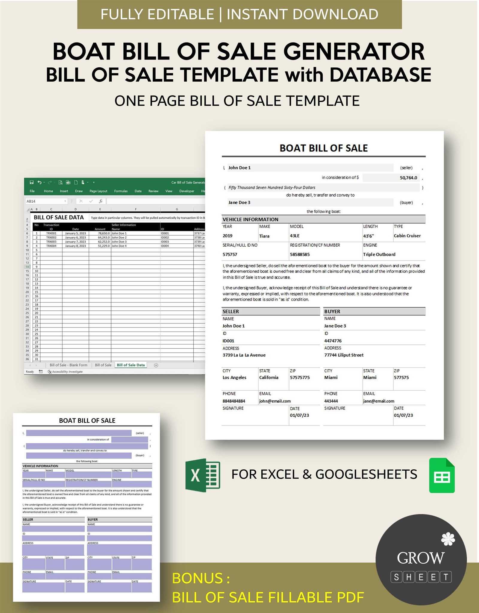 boat repair invoice template