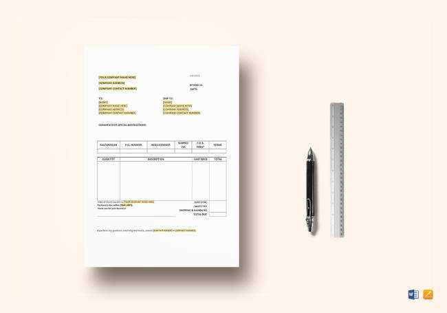 bookkeeper invoice template