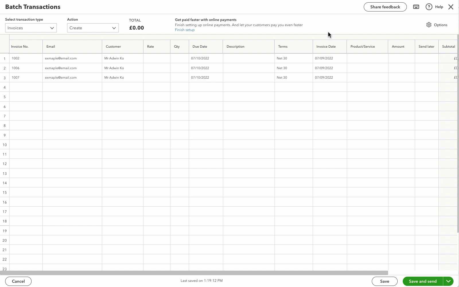 can you have multiple invoice templates in quickbooks online