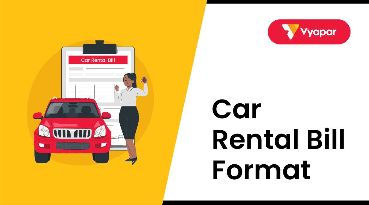 car rental invoice template free