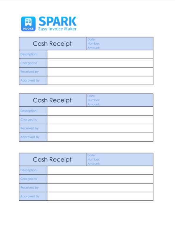 cash payment invoice template