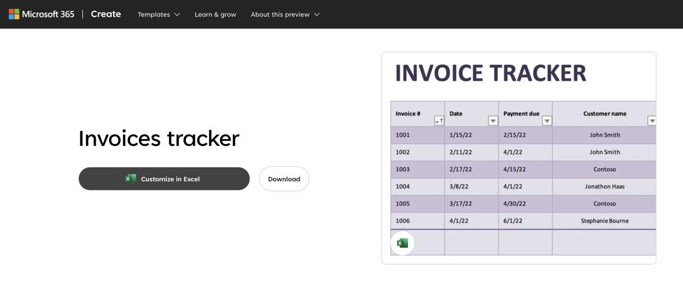 client invoice tracker template