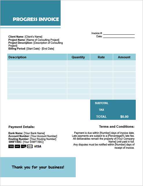 consultant billing invoice template excel