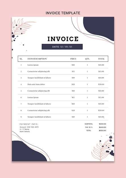 consultant invoice template