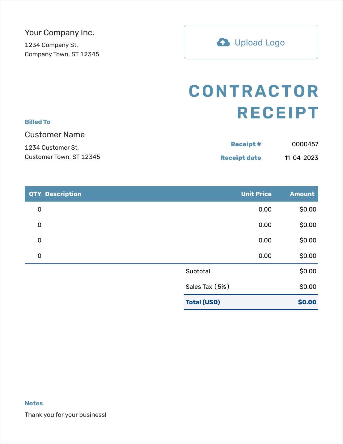 contractor. invoice. template.