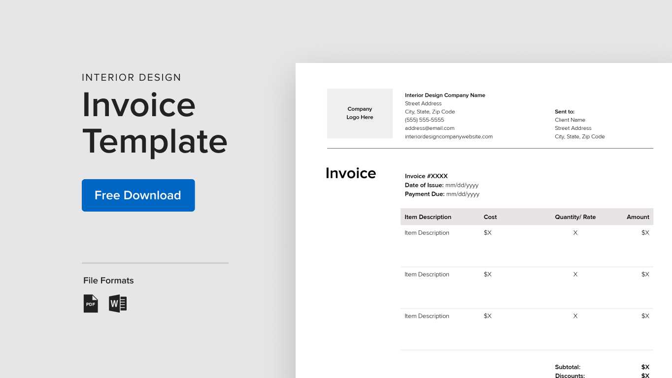 cool invoice template