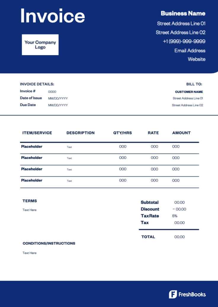 corporate invoice template