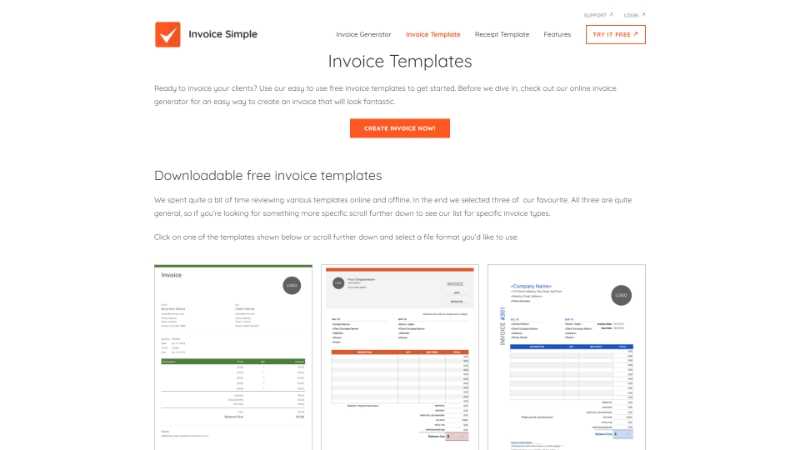create online invoice template
