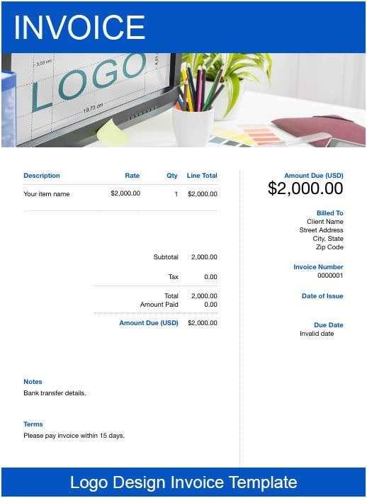 creative invoice template