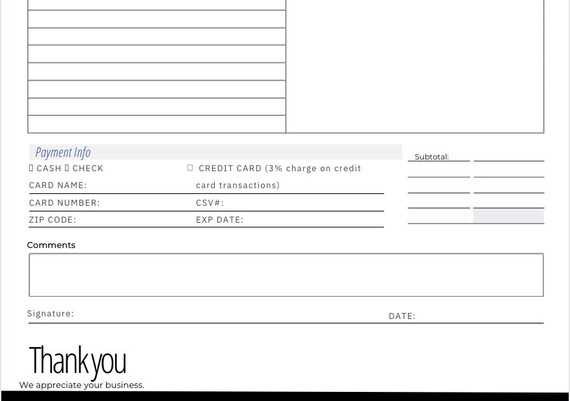 csv invoice template