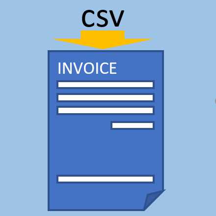 csv invoice template