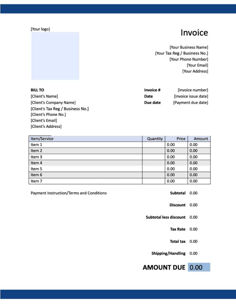 dj invoice template free download