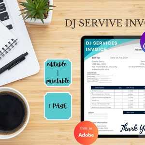 dj invoice template pdf