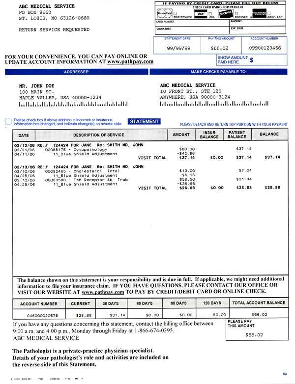 doctors invoice template