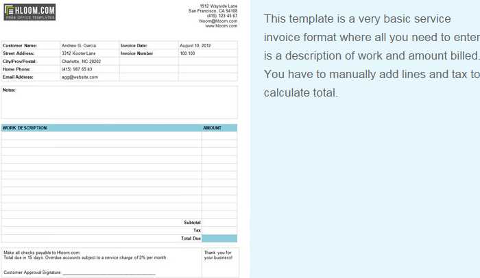 dog sitting invoice template