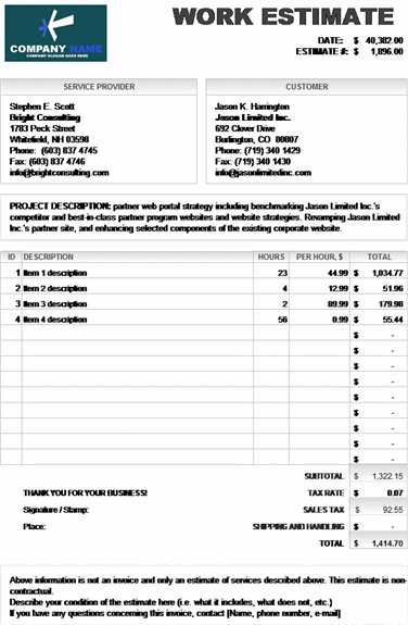 download an invoice template for microsoft word