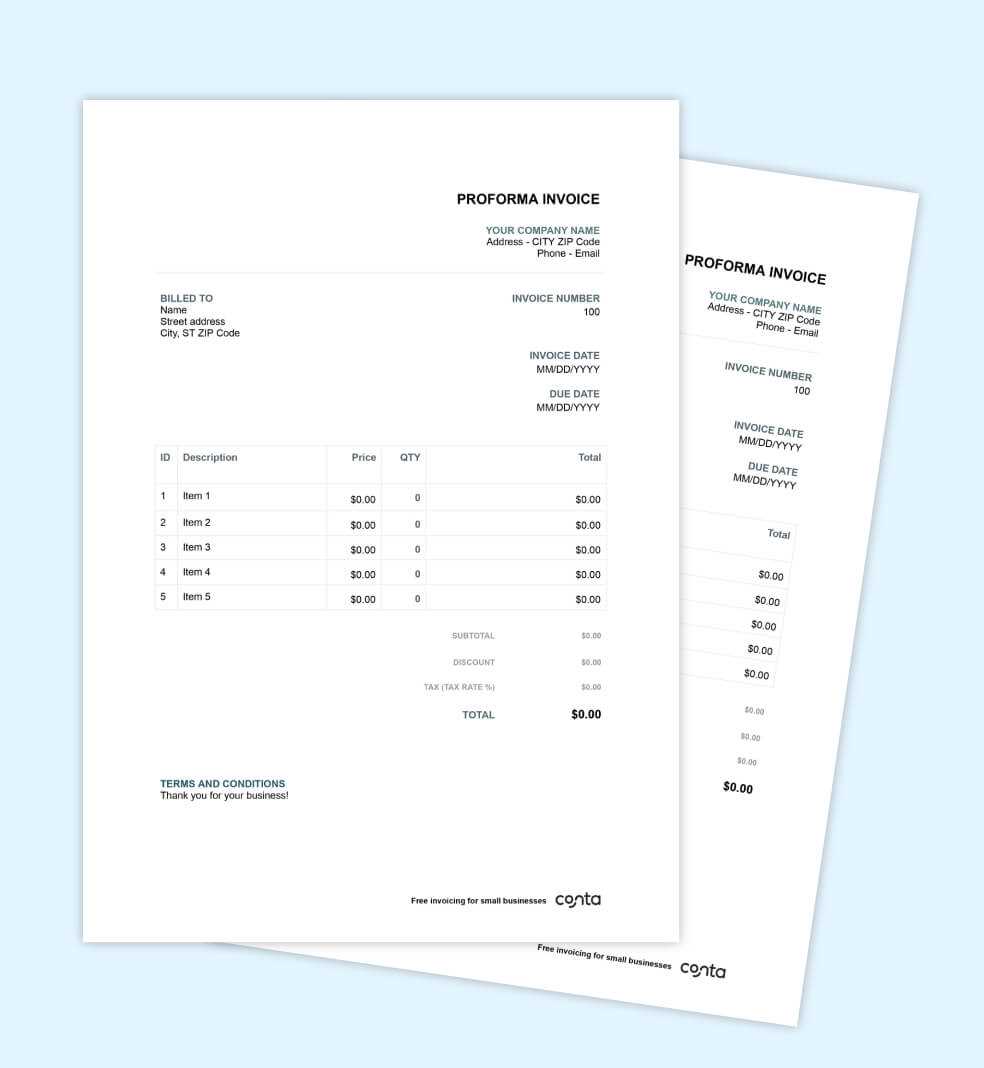 download invoice templates