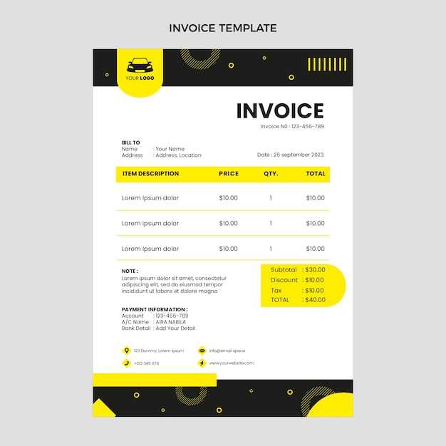 driver invoice template