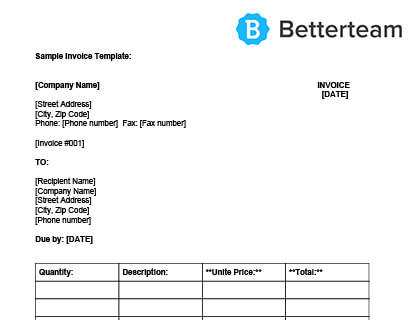 dummy invoice template