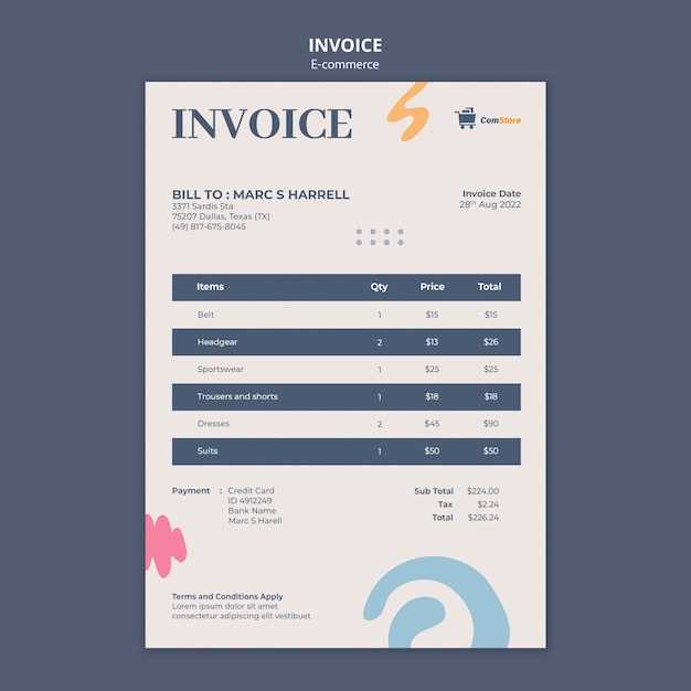 ecommerce invoice template