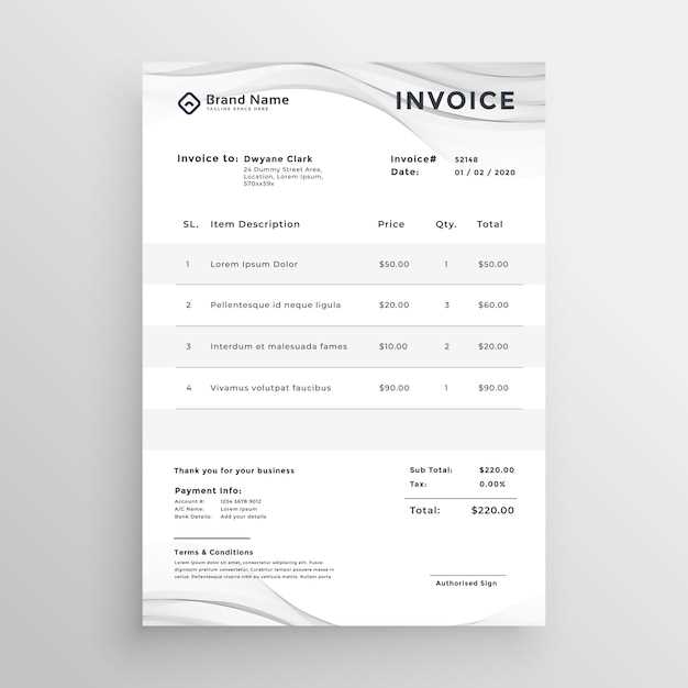 elegant invoice template