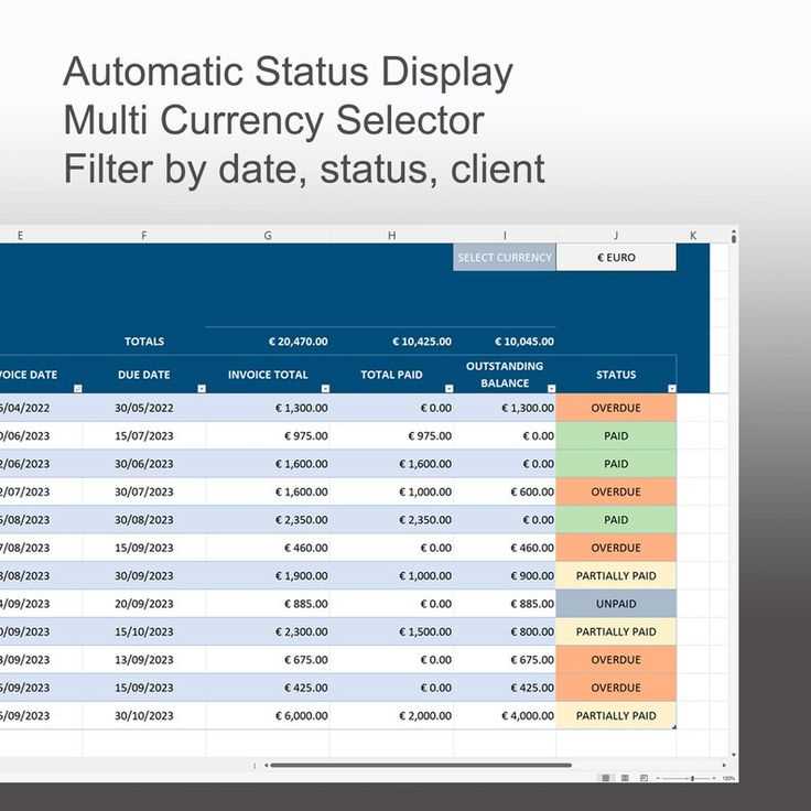 excel templates for invoice tracking