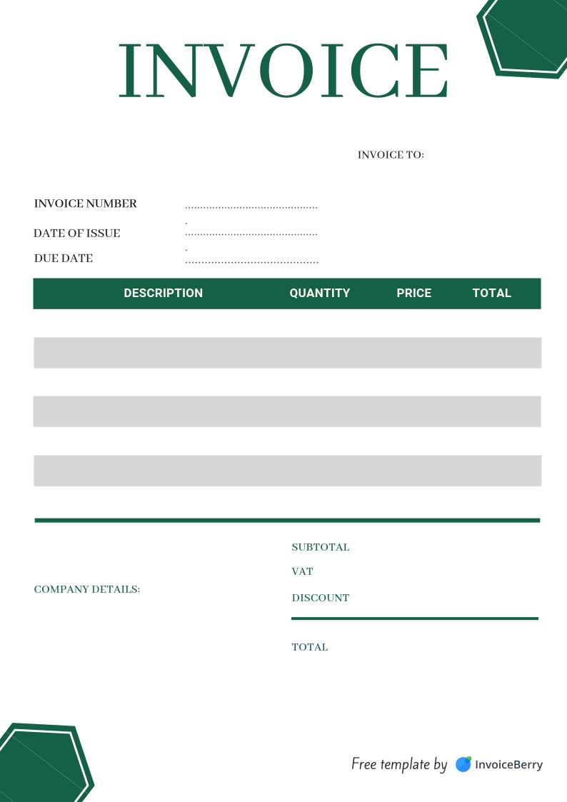 excel templates free invoice