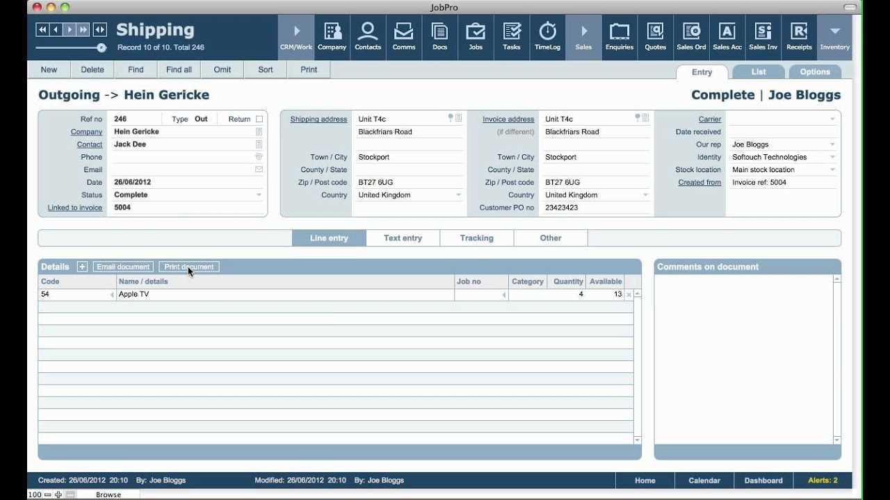 filemaker pro invoice templates