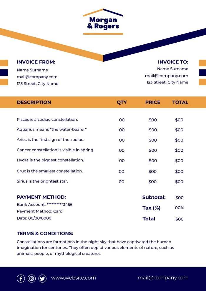 flooring installation invoice template