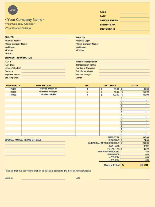 free online billing invoice template