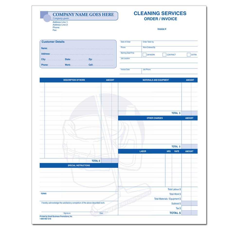 free pressure washing invoice template