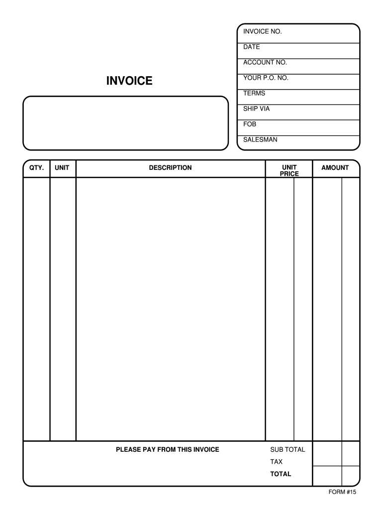 free printable invoice templates download