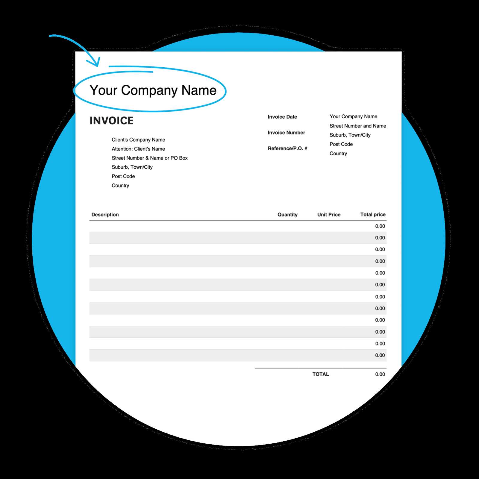 free rent invoice template word