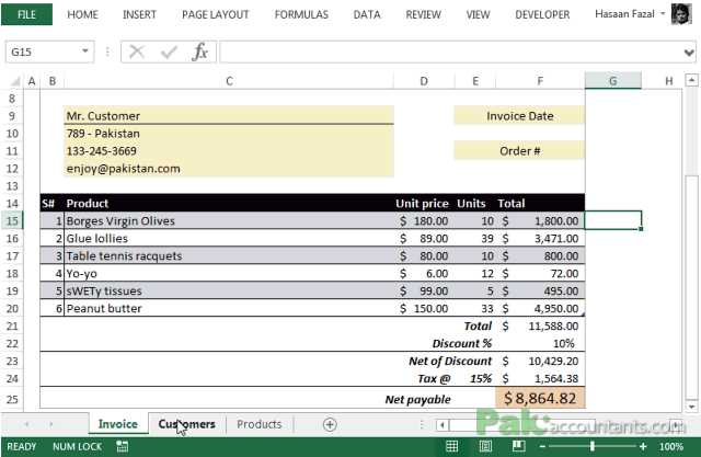 free simple invoice template excel