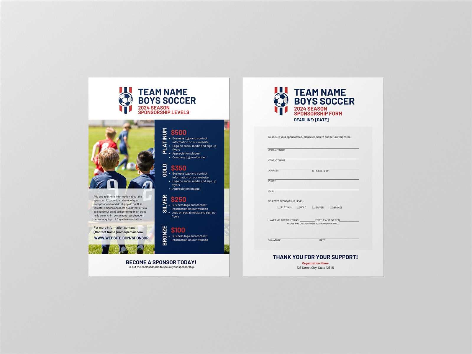 free sponsorship invoice template