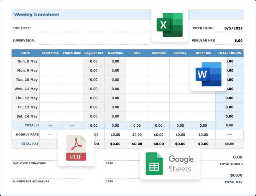 free timesheet invoice template