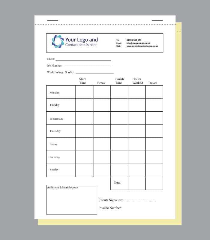 free timesheet invoice template