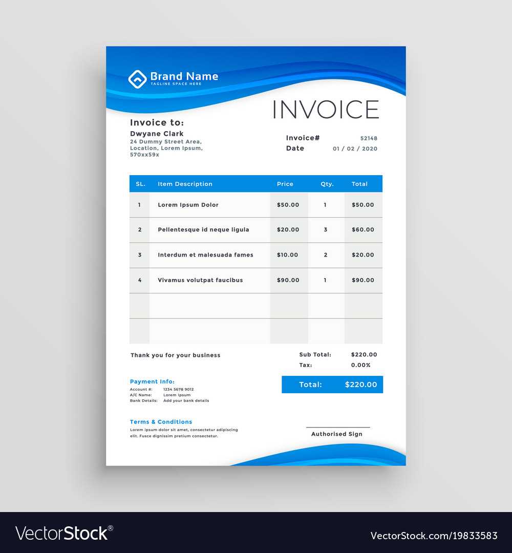 general blue invoice template