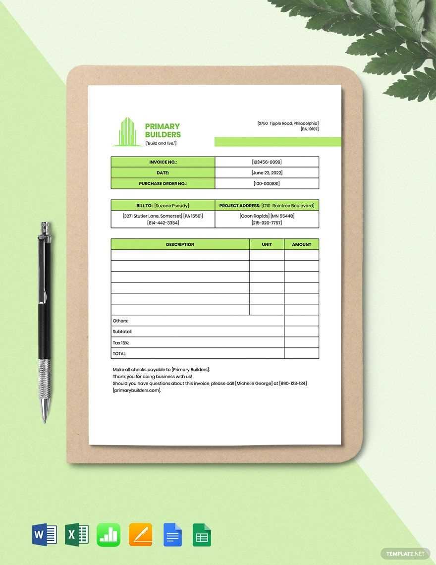 general invoice template