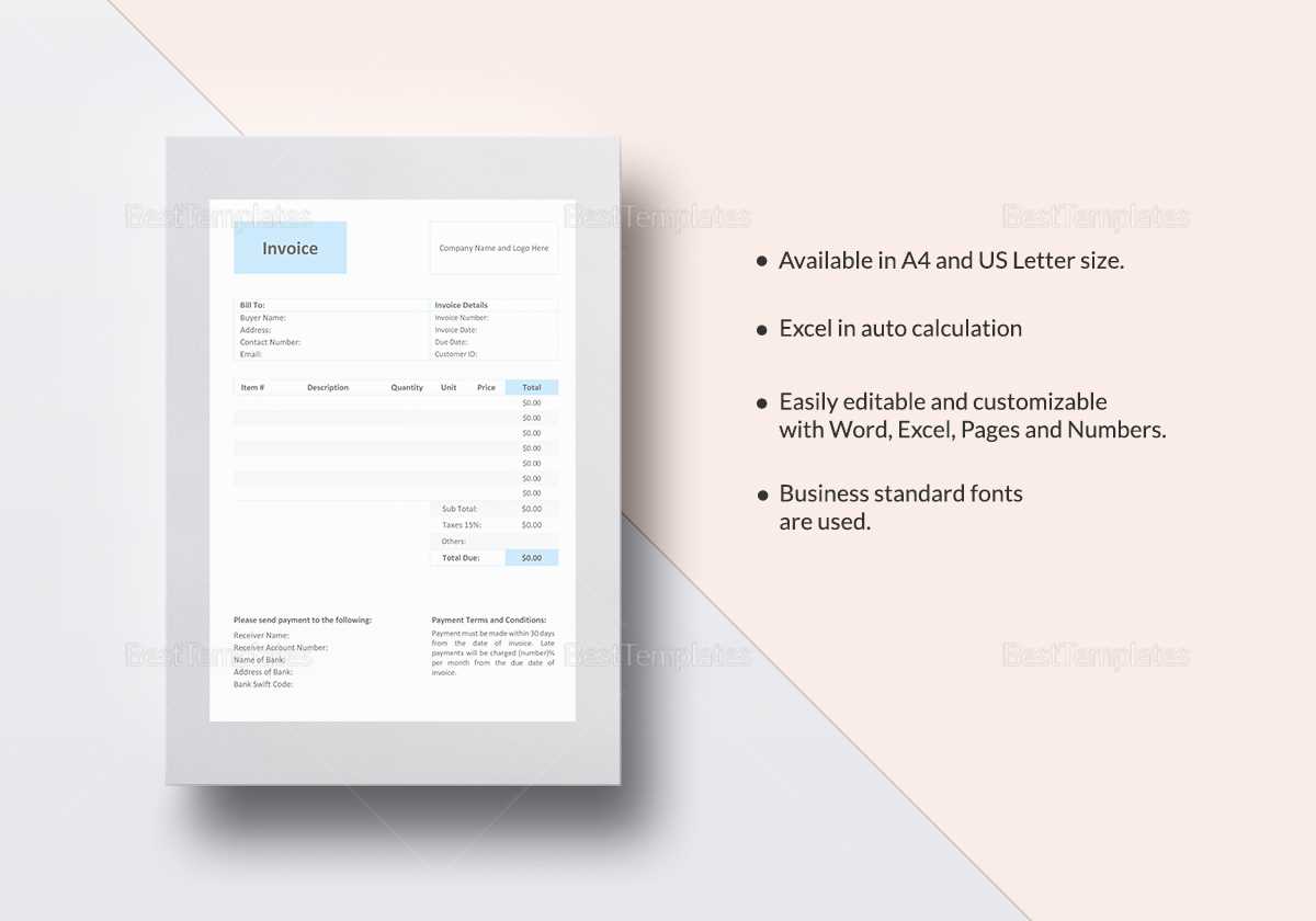 government invoice template